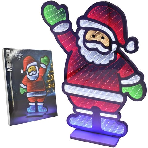 ⁨DEKORACJA LUSTRZANA Z DIODAMI LED EFEKT INFINITY MIRROR MIKOŁAJ⁩ w sklepie Wasserman.eu