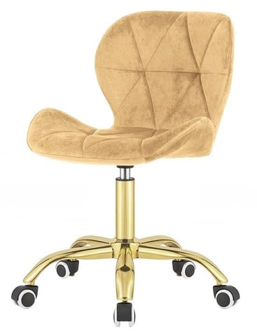 ⁨Krzesło obrotowe VASTO OFFICE VELVET SUNNY GOLD⁩ w sklepie Wasserman.eu