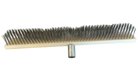 ⁨Miotła szczotka druciana do czyszczenia BRUKU CHODNIKA 50cm drut stalowy⁩ w sklepie Wasserman.eu