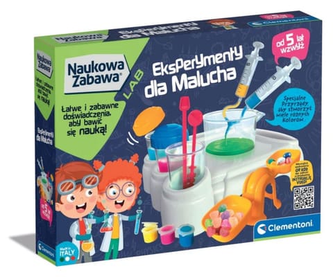 ⁨Clementoni Naukowa Zabawa Lab 50895 Eksperymenty Dla Malucha⁩ w sklepie Wasserman.eu