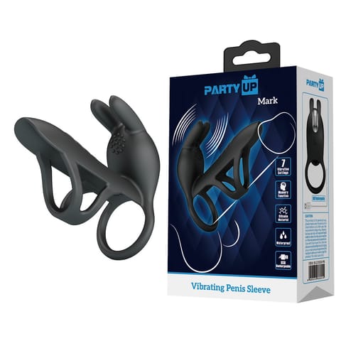 ⁨Mark Wibrująca nakładka na penisa ze stymulatorem łechtaczki⁩ w sklepie Wasserman.eu