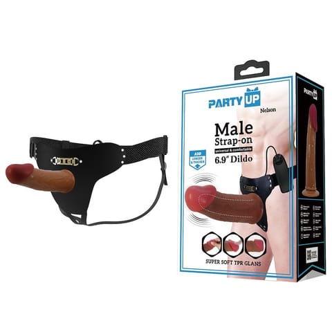 ⁨Nelson proteza penisa strap on z wibracjami⁩ w sklepie Wasserman.eu