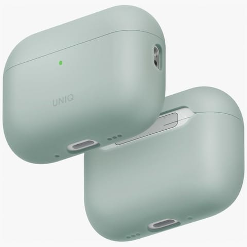 ⁨Etui UNIQ Lino do AirPods Pro 3 gen      Silicone zielony⁩ w sklepie Wasserman.eu