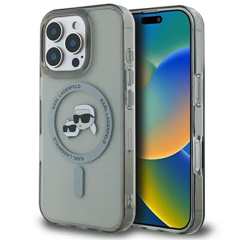 ⁨Karl Lagerfeld KLHMP16XHLSKCK iPhone Pro Max 6.9" czarny/black hardcase IML Metal Karl&Choupette Head MagSafe⁩ w sklepie Wasserman.eu