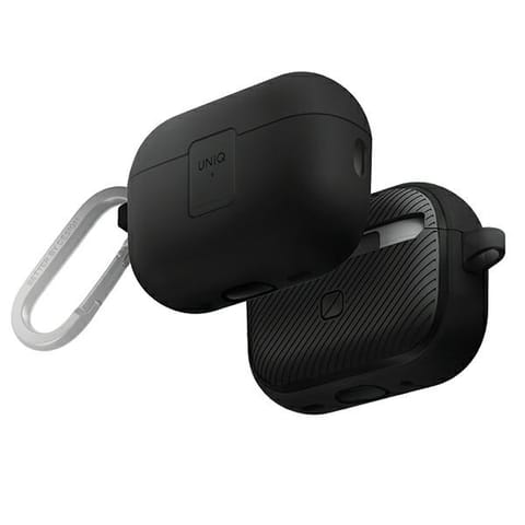 ⁨UNIQ etui Clyde Lock Case AirPods Pro 2(2022/2023) czarno-ciemnoszary/charcoal-dark grey⁩ w sklepie Wasserman.eu
