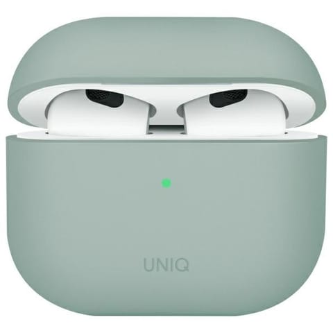 ⁨UNIQ etui Lino AirPods 4 Silicone        zielony/iceplant green⁩ w sklepie Wasserman.eu
