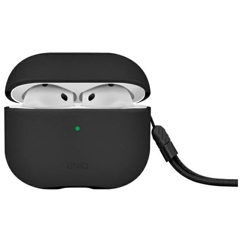 ⁨UNIQ etui Lyden DS AirPods 4             czarny/dallas black⁩ w sklepie Wasserman.eu