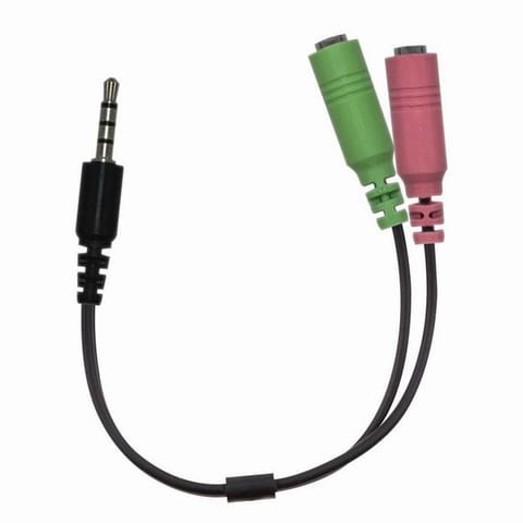 ⁨Audio rozgałęziacz, Jack (3,5mm) M - 2x Jack (3.5mm) F, 0.2 m, stereo, czarna, Genius⁩ w sklepie Wasserman.eu