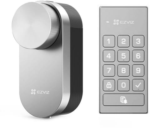 ⁨Inteligentny zamek z klawiaturą Ezviz DL01/DL01CP⁩ w sklepie Wasserman.eu