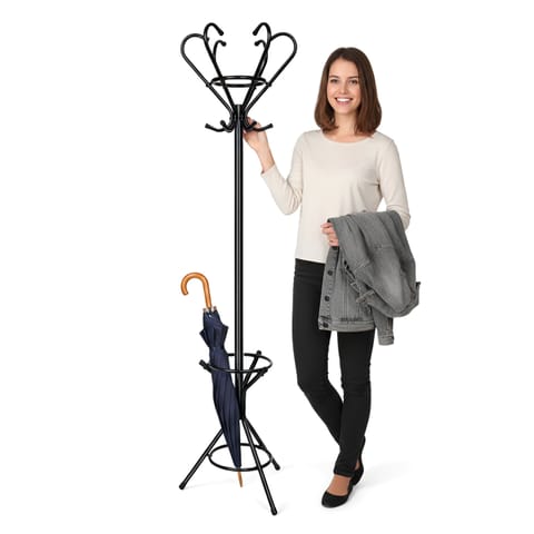 ⁨Wieszak stojący Livio czarny 173 cm⁩ w sklepie Wasserman.eu