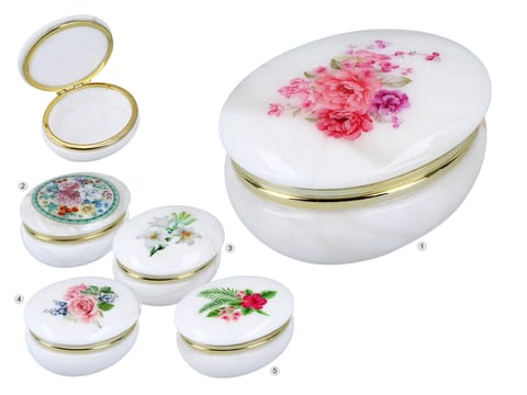 ⁨Kasetka alabastrowa owal 10x8cm⁩ w sklepie Wasserman.eu
