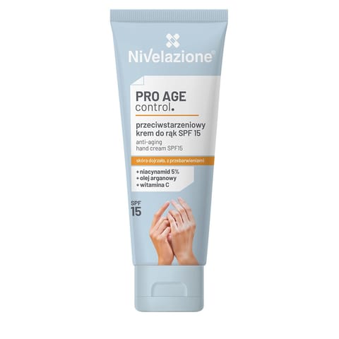 ⁨Nivelazione Pro Age Control Przeciwstarzeniowy krem do rąk SPF15, 50 ml⁩ w sklepie Wasserman.eu