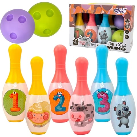 WOOPIE Kręgle dla Dzieci Zwierzaki i Cyferki 8 el. w sklepie Wasserman.eu