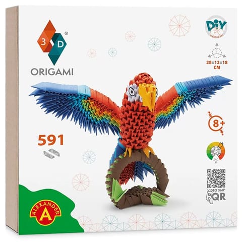 ⁨Alexander zestaw kreatywny Origami 3D - Papuga ZA6074⁩ w sklepie Wasserman.eu
