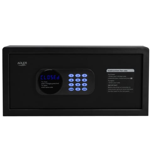 ⁨Sejf z kodem elektronicznym i zamkiem⁩ w sklepie Wasserman.eu