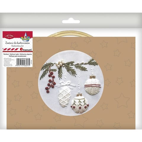 ⁨Zestaw do haftowania Bombki 649470 TITANUM⁩ w sklepie Wasserman.eu