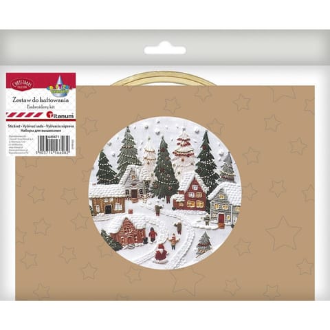 ⁨Zestaw do haftowania Wioska Św. Mikołaja 649471 TITANUM⁩ w sklepie Wasserman.eu