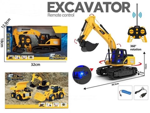 ⁨Koparka R/C 1:24 światło dźwięk ładowanie USB wind⁩ w sklepie Wasserman.eu