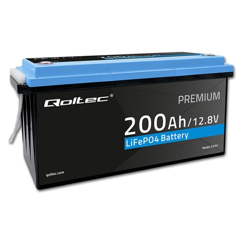 ⁨QOLTEC BATTERY LIFEPO4 | 12.8V | 200AH | 2560WH⁩ at Wasserman.eu