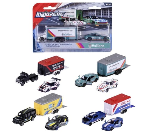 ⁨Majorette Racing Deluxe przyczepy mix⁩ w sklepie Wasserman.eu