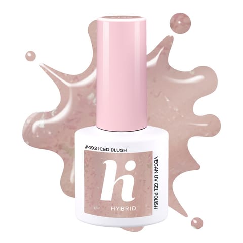 ⁨HI HYBRID Frosted Fairytale Lakier hybrydowy 493 Iced Blush 5 ml⁩ w sklepie Wasserman.eu