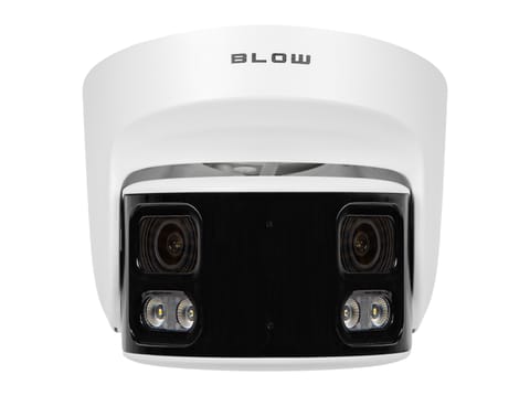 ⁨Kamera IP BLOW 8MP BL-I8SS40TWM 4mm biała kopułowa Panoramiczna DualLens⁩ w sklepie Wasserman.eu
