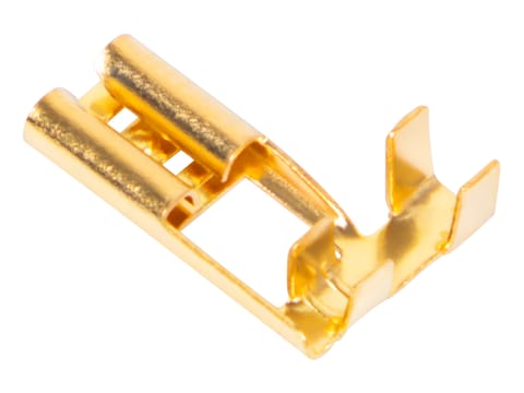 ⁨Konektor nieizolowany płaski żeński 4,8/17 kątowy⁩ w sklepie Wasserman.eu