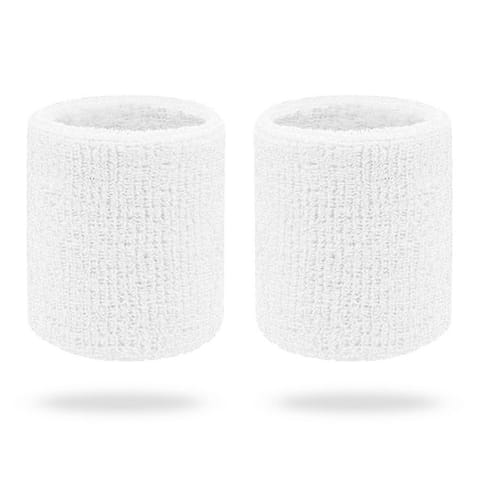 ⁨OPASKI FROTKI TENISOWE 8cm BIAŁE 2szt⁩ w sklepie Wasserman.eu