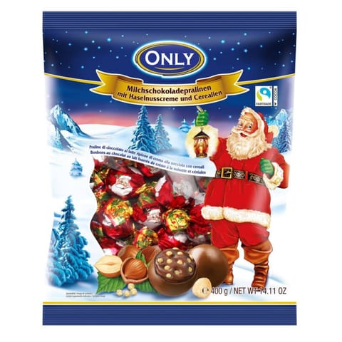 ⁨Only Pralinki Świąteczne z Kremem Orzechowym 400 g⁩ w sklepie Wasserman.eu