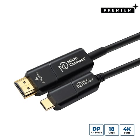 ⁨MicroConnect Premium USB-C HDMI fiber⁩ w sklepie Wasserman.eu