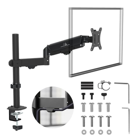 ⁨Uchwyt na monitor Maclean, sprężyna gazowa, 17"-32", 2-10kg, czarny, MC-135⁩ w sklepie Wasserman.eu