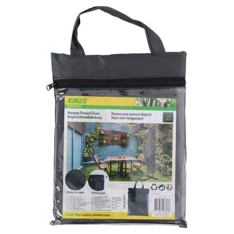 ⁨Kinzo - Pokrowiec ochronny na parasol ogrodowy 265x70 cm (Antracyt)⁩ w sklepie Wasserman.eu