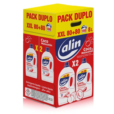 ⁨DISI ALIN Płyn do prania  Kokos&Brzos duopac 2x4L&⁩ w sklepie Wasserman.eu