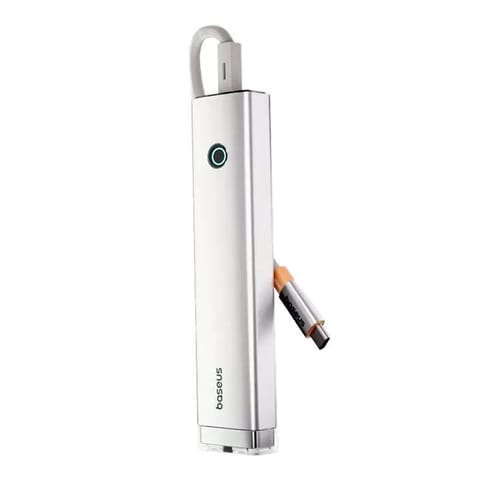 ⁨HUB 5 w 1 Baseus Ultra Joy USB-C - HDMI, USB3.0x2, PD, RJ45 (srebrny)⁩ w sklepie Wasserman.eu