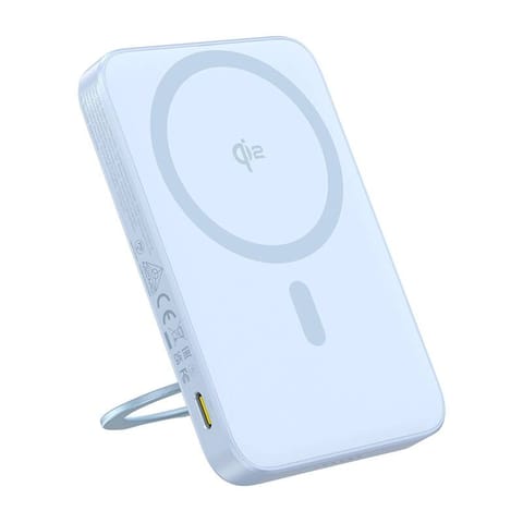 ⁨Powerbank Baseus ze stojakiem PicoGo Qi2 5000mAh 20W (niebieski)⁩ w sklepie Wasserman.eu