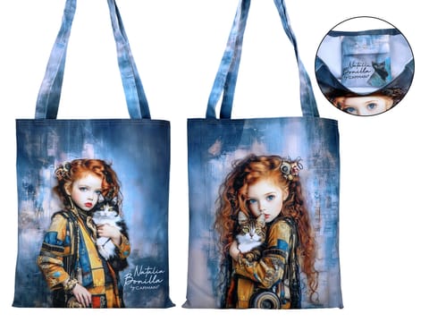 ⁨Torba na ramię - N. Bonilla, Kocie opowieści Mii (CARMANI)⁩ w sklepie Wasserman.eu