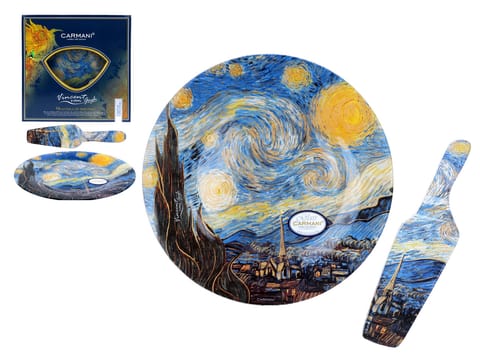 Talerz dekoracyjny z łopatką - V. van Gogh, Gwiaździsta Noc (CARMANI) w sklepie Wasserman.eu