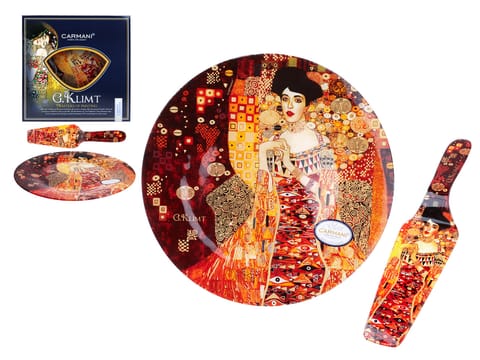 ⁨Dessert plate with spatula - G.Klimt, Adela di.30cm⁩ at Wasserman.eu
