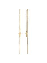 ⁨Long cross earrings (P14798AU)⁩ at Wasserman.eu