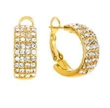 Kolczyki koła otulone kryształami (P12979AU) w sklepie Wasserman.eu