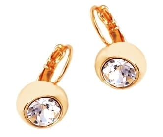 ⁨Crystal earrings in the rim (P4523AU)⁩ at Wasserman.eu