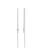 ⁨Earrings long crosses (P14798AG)⁩ at Wasserman.eu