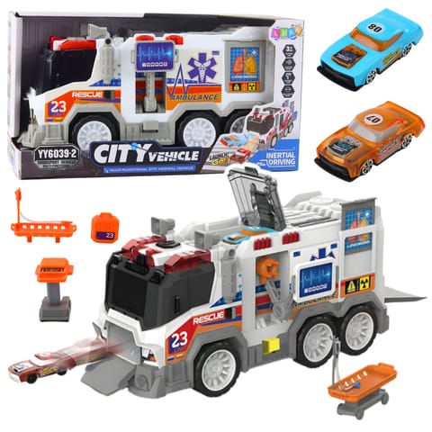 ⁨Ambulans Karetka Miejska Pojazd Medyczny Napęd Światła Dźwięki⁩ w sklepie Wasserman.eu