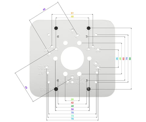 ⁨UCHWYT NA SŁUP STG-PFA152-E STG⁩ w sklepie Wasserman.eu