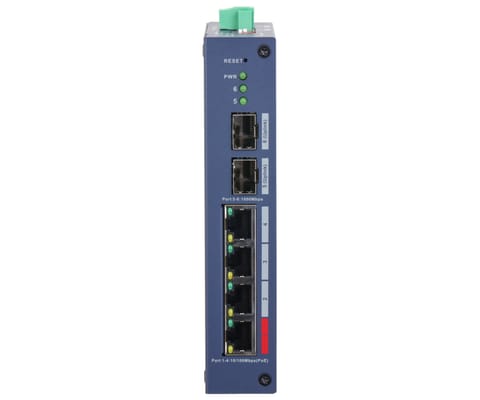 SWITCH PRZEMYSŁOWY POE CHS4206-4ET-90 4-PORTOWY + 2X SFP DAHUA w sklepie Wasserman.eu