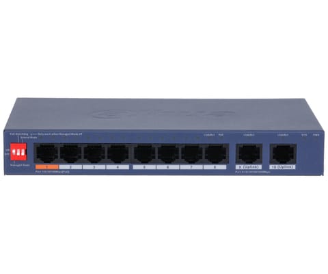 SWITCH POE CS4010-8ET2GT-60 8-PORTOWY + 2X UPLINK DAHUA w sklepie Wasserman.eu