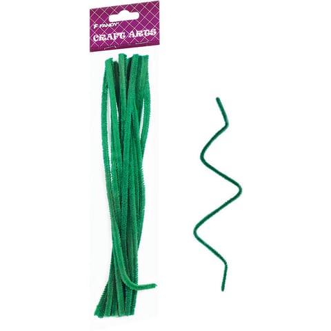 ⁨Druciki kreatywne zielone 6mm, dł.30cm (15) FANDY 170-2547⁩ w sklepie Wasserman.eu