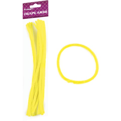 ⁨Druciki kreatywne żółte 6mm, dł.30cm (15) FANDY 170-2548⁩ w sklepie Wasserman.eu