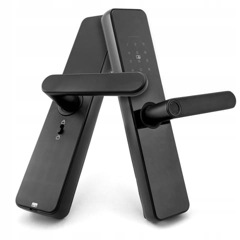 ⁨Inteligentna Klamka TT Lock Bluetooth Wkładka Zamka Szyfr Kod RFID Odcisk⁩ w sklepie Wasserman.eu