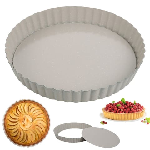 ⁨BLACHA FORMA DO TARTY Ø25cm Z WYJMOWANYM DNEM KINGHOFF KH-1969⁩ w sklepie Wasserman.eu